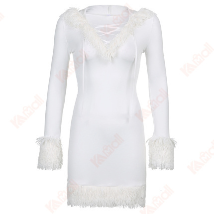 mature v neck simple dresses
